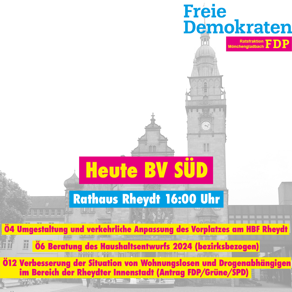 Bezirksvertretung Süd tagt