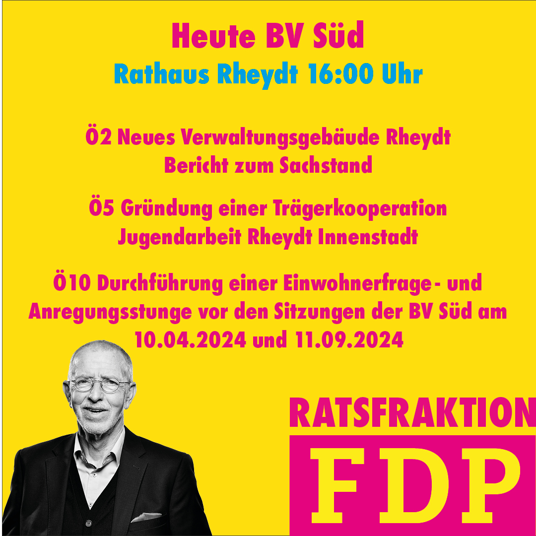 Bezirksvertretung Süd tagt