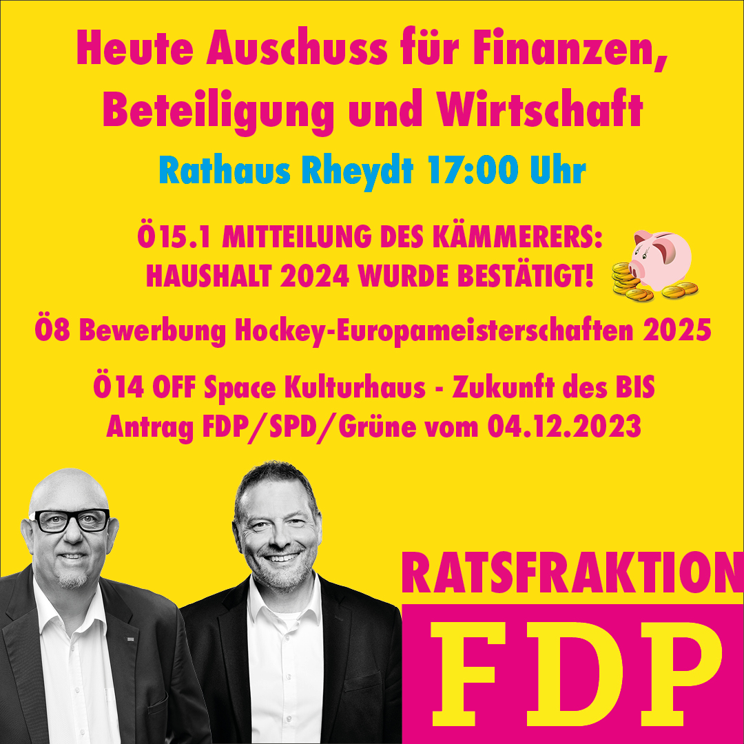 Finanzausschuss tagt