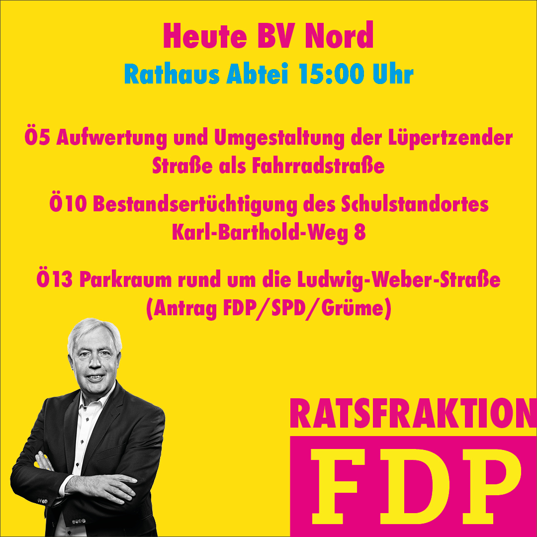 Bezirksvertretung Nord tagt