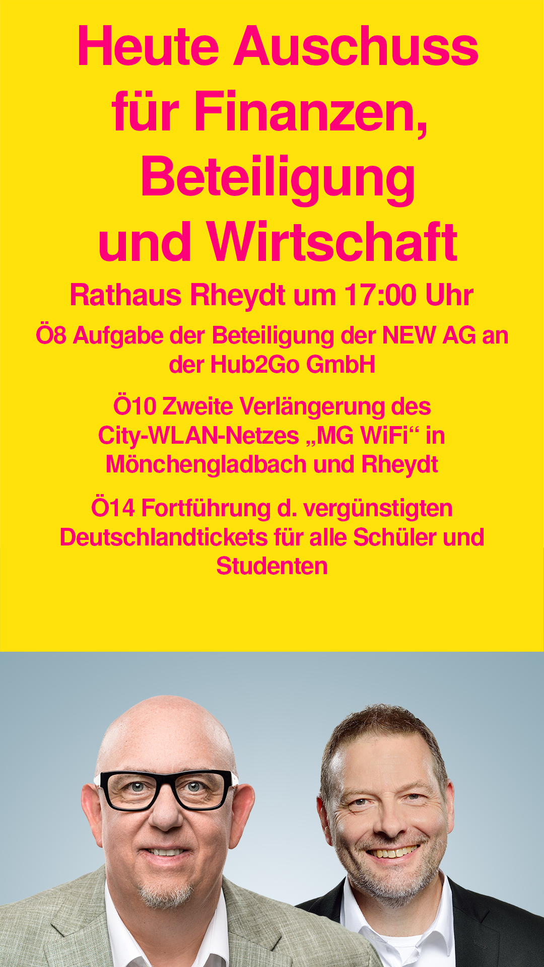 Finanzausschuss tagt