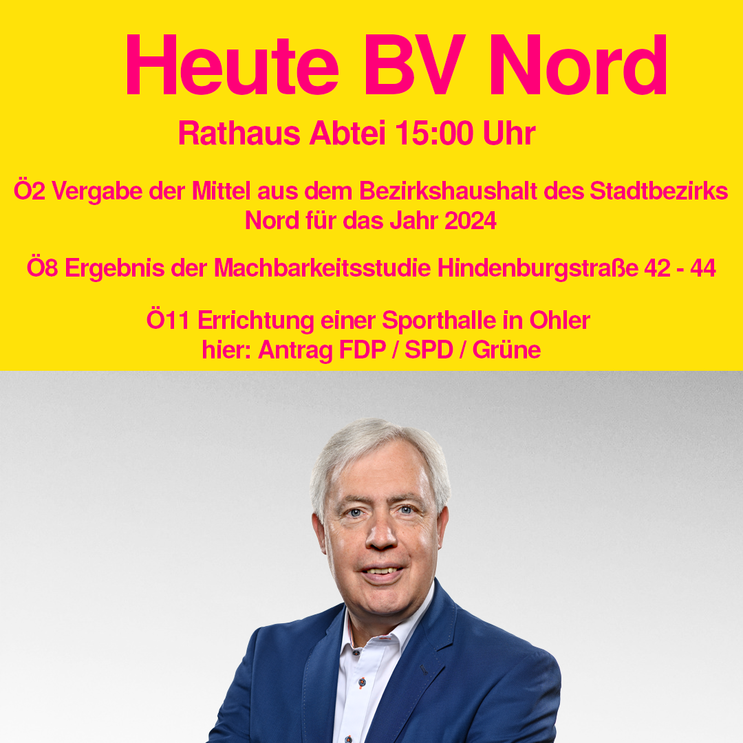 Bezirksvertretung Nord tagt
