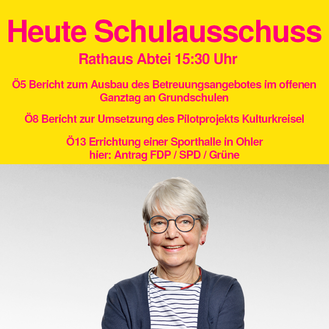 Ausschuss für Schule und Bildung tagt